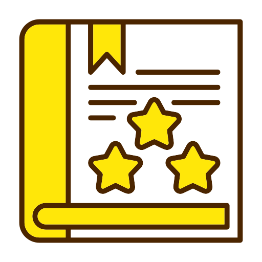 reseña de libro icono gratis
