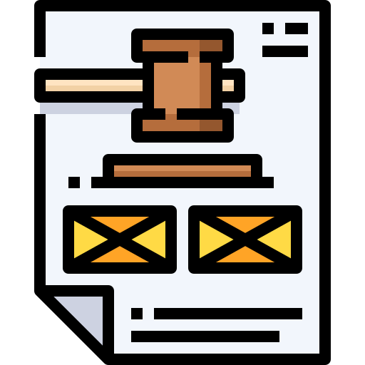 Law Justicon Lineal Color icon