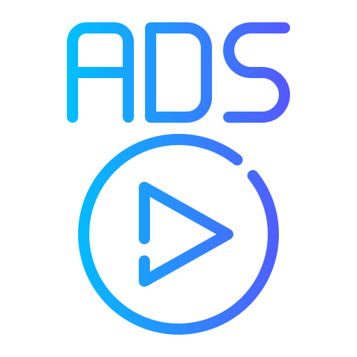 anuncios de video icono gratis