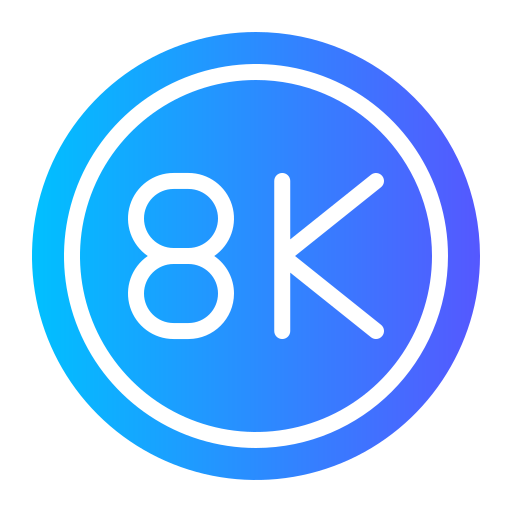 8k Icône gratuit