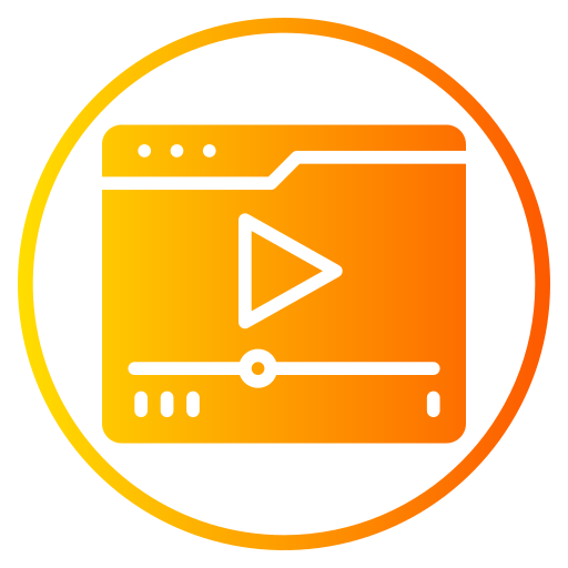 vídeo web icono gratis