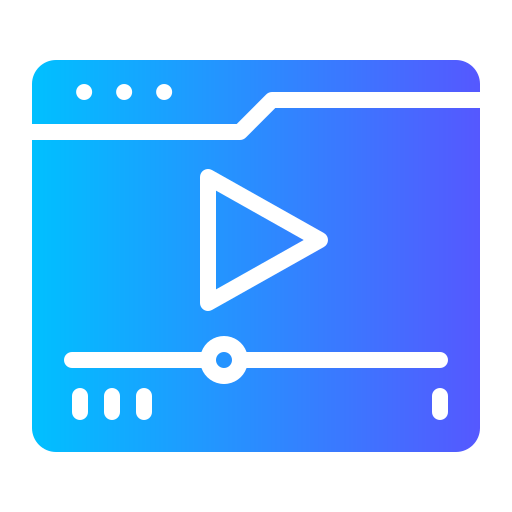 vídeo web icono gratis