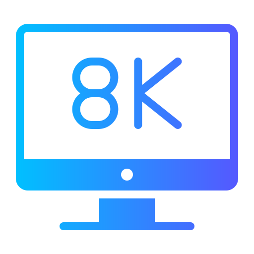 8k icono gratis