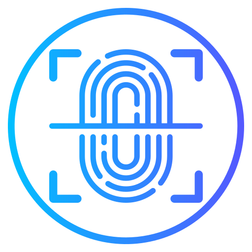 huella dactilar icono gratis