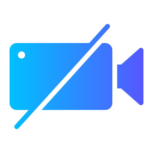 vídeo apagado icono gratis