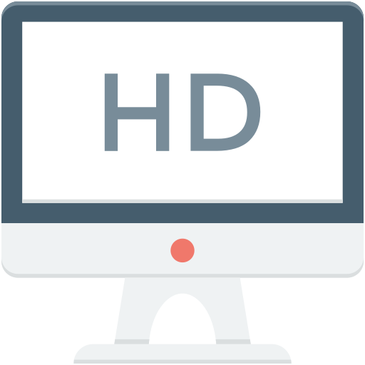 Écran hd Icône gratuit Écran hd Icône gratuit
