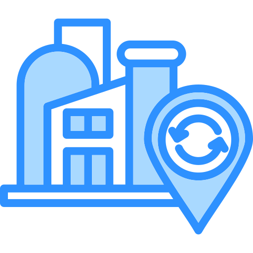 planta de reciclaje icono gratis