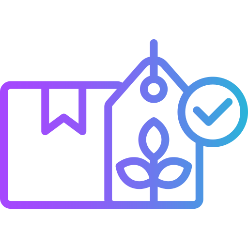 etiqueta ecológica icono gratis