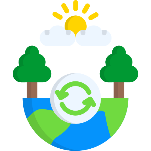 reprocesamiento ecológico icono gratis