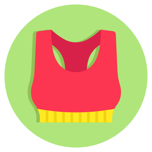 sujetador deportivo icono gratis