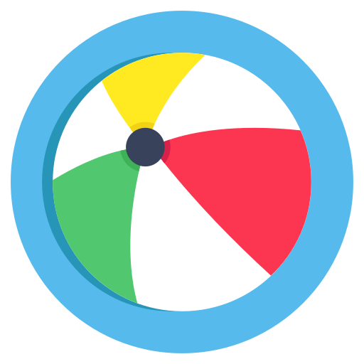 pelota de playa icono gratis