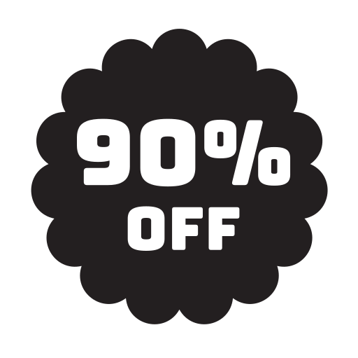 90 pour cent Icône gratuit 90 pour cent Icône gratuit