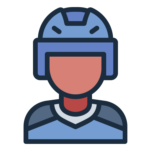 jugador de hockey icono gratis