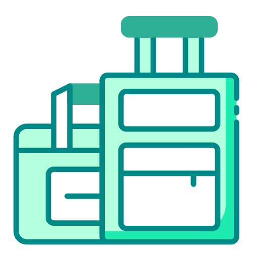 equipaje de viaje icono gratis