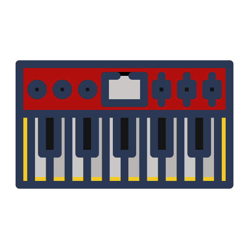 instrumentos de teclado icono gratis