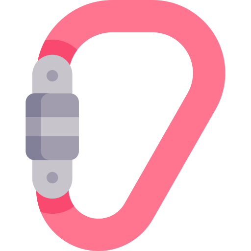 Carabiner Kawaii Flat icon