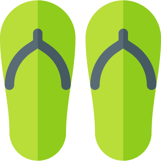 Flip flops Basic Rounded Flat icon