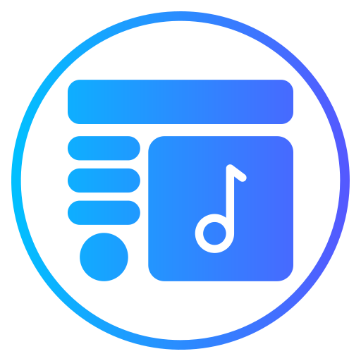 reproductor de música icono gratis