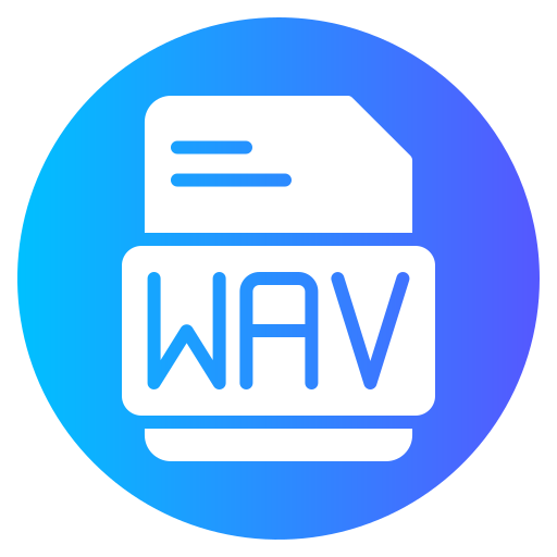 formato wav icono gratis