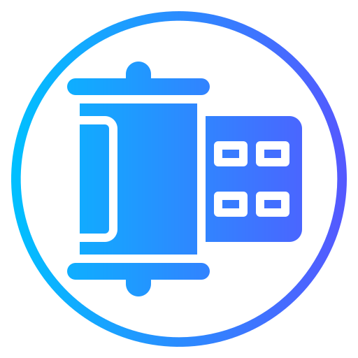 rollo de película icono gratis