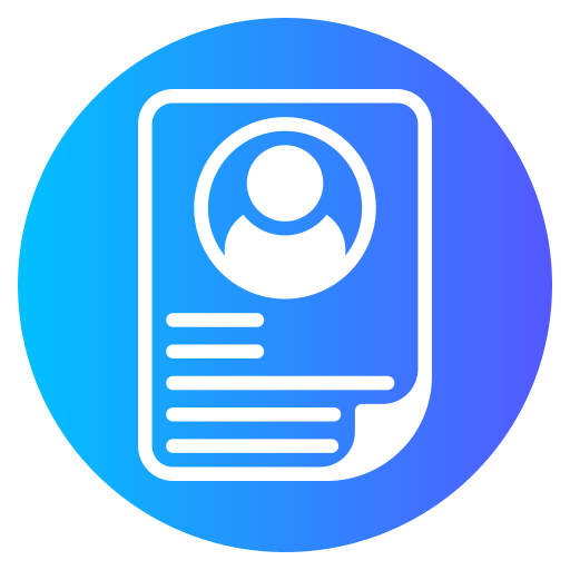 currículum vitae icono gratis