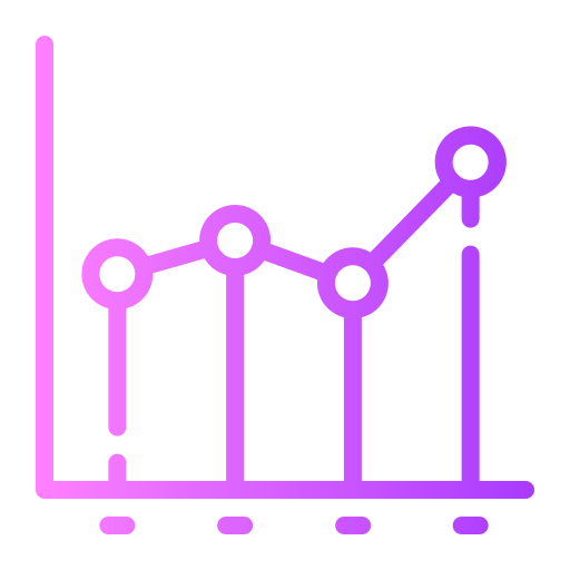 gráfico de líneas icono gratis