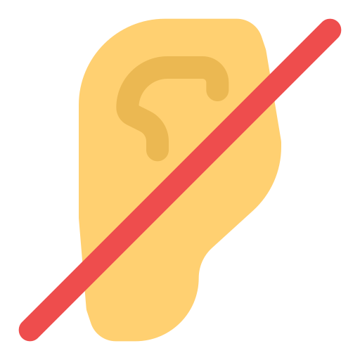 Deaf free icon