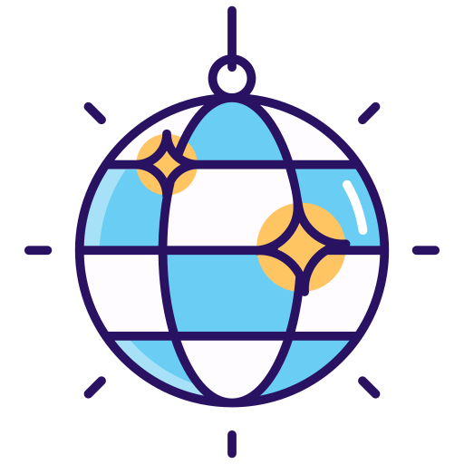 bola de discoteca icono gratis