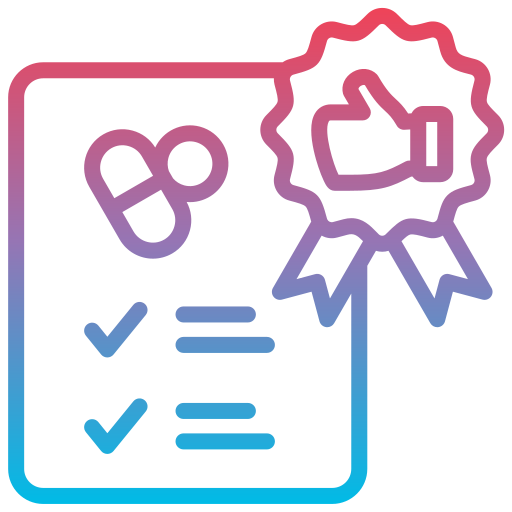 seguro de calidad icono gratis