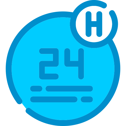 24 horas icono gratis