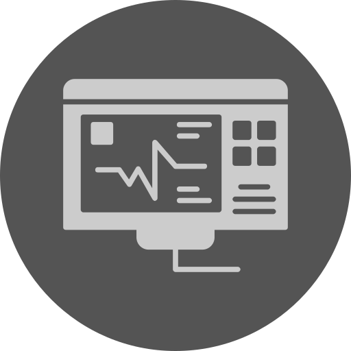 lectura de ecg icono gratis