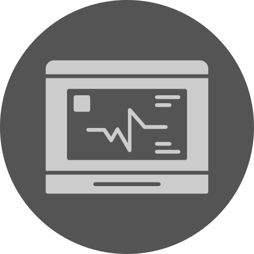 monitor de ecg icono gratis