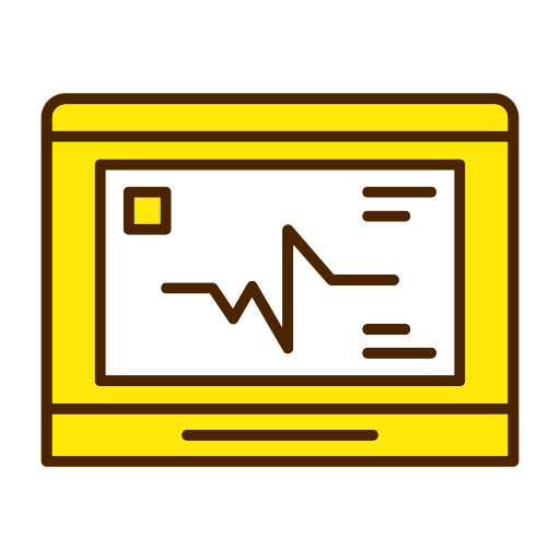 monitor de ecg icono gratis