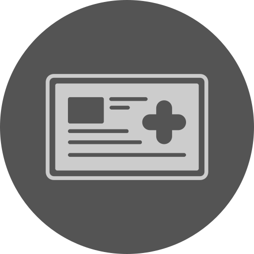 tarjeta médica icono gratis