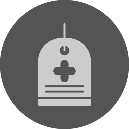 etiqueta médica icono gratis