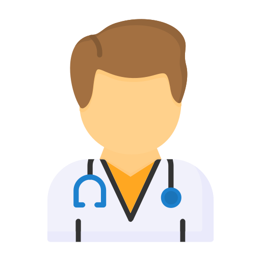 Man doctor free icon