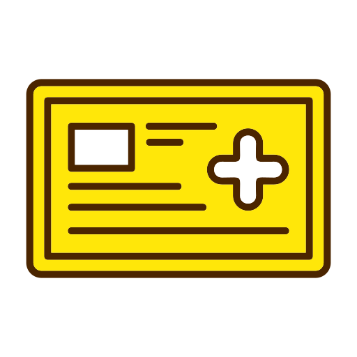 tarjeta médica icono gratis