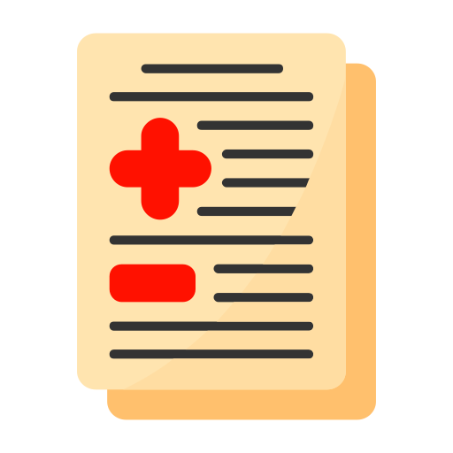 informe de salud icono gratis