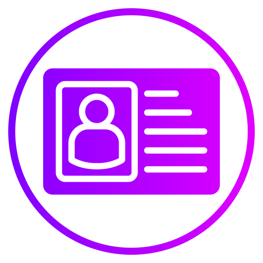 tarjeta de identificación icono gratis