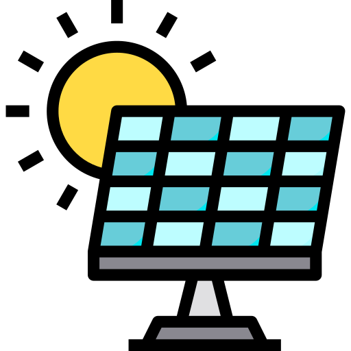 Energía solar icono gratis