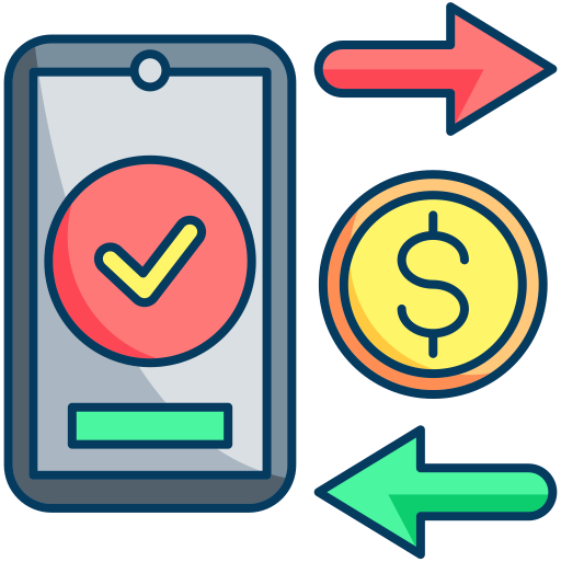 transacción icono gratis