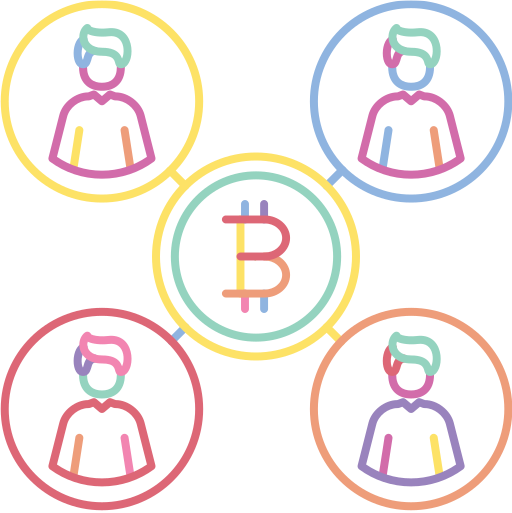 finanzas descentralizadas icono gratis