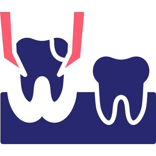 extracción de dientes icono gratis