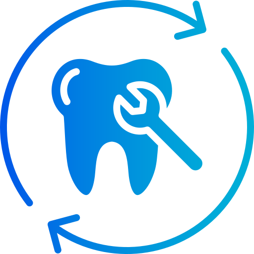 restauración de dientes icono gratis