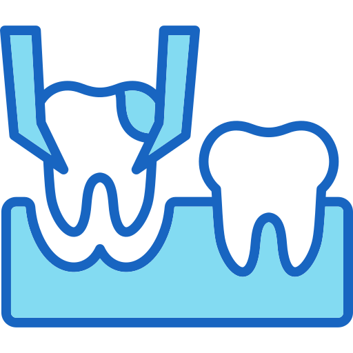 extracción de dientes icono gratis