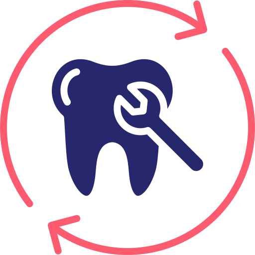 restauración de dientes icono gratis