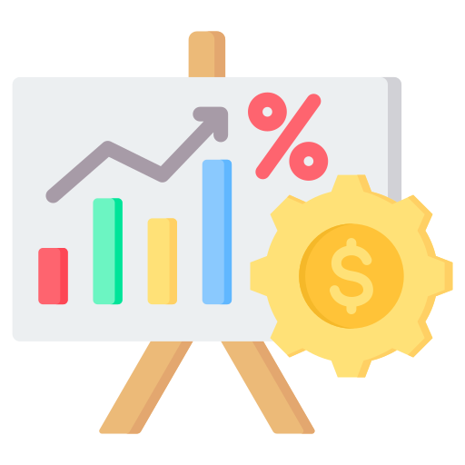 ratio financiero icono gratis