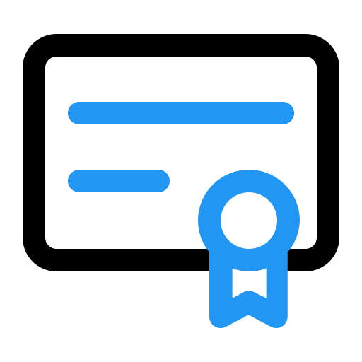 Сертификат бесплатно иконка