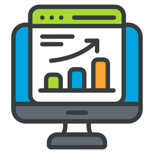 Online statistics free icon