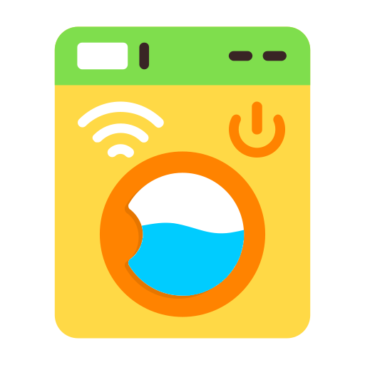 lavadora inteligente icono gratis